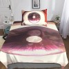 Entemah Demon Slayer Housses De Couettes Parure De Lit, Anime Housse De Couette en Microfibre Douce avec Fermeture Éclair, 3 