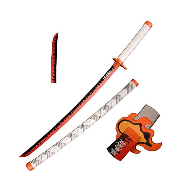 Skyward Blade Épée dAnime Cosplay en Bois, Rengoku Kyoujurou Samurai Épée, Jouets pour Enfants, Fan dAnime, The Special Cou