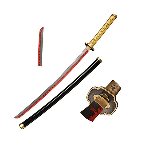 Skyward Blade Épée dAnime Cosplay en Bois, Rengoku Kyoujurou Samurai Épée, Jouets pour Enfants, Fan dAnime, The Special Cou