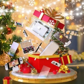 HSTOP Anti&nbsp;Poussière Accessoires Compatible avec Console Nintendo Switch OLED, Accessoires 25 en 1 avec Nintendo Switch OLED 