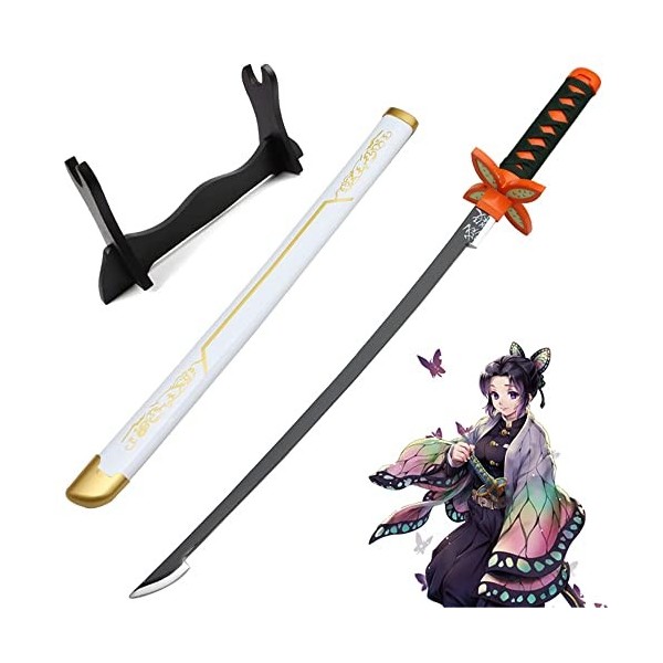 Katana Demon Slayer Cosplay Kochou Shinobu Épée De Samouraï 104cm Sabre Japonais En Bois Anime Epée Ninja Pour Les Fans Dani