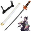 Katana Demon Slayer Cosplay Kochou Shinobu Épée De Samouraï 104cm Sabre Japonais En Bois Anime Epée Ninja Pour Les Fans Dani