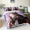 IVYARD Demon Slayer Housse De Couette Imprimé en 3D avec Taies doreiller,Parure De Lit en Microfibre, Nezuko Kamado Couette 