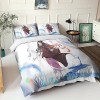 IVYARD Demon Slayer Housse De Couette Imprimé en 3D avec Taies doreiller,Parure De Lit en Microfibre, Nezuko Kamado Couette 