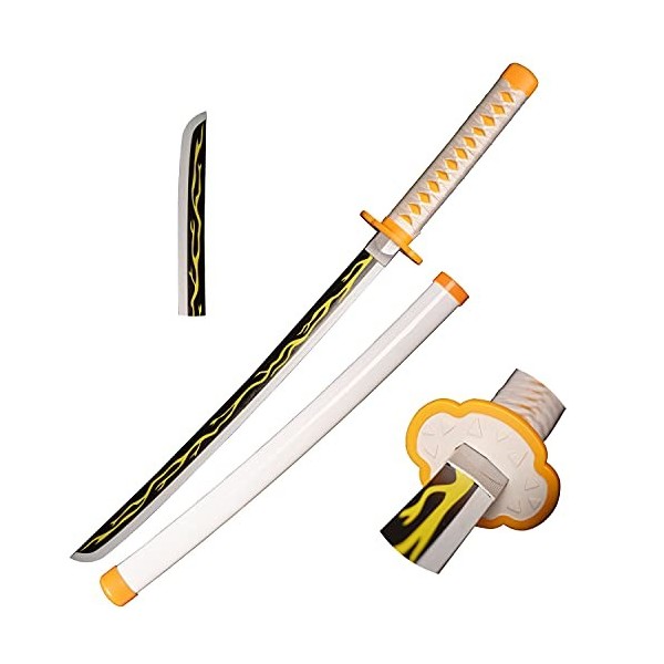 Skyward Blade Épée dAnime Cosplay en Bois, Agatsuma Zenitsu Samurai Épée, Jouets pour Enfants, Fan dAnime, The Special Cout