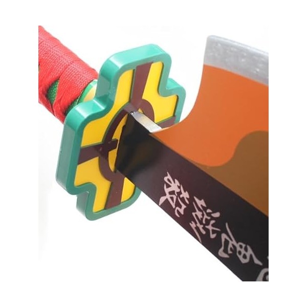 Repliksword Lot 2 Sabres en Bois Lame en Bois Epee Demon Slayer Pack 2 Epees Tengen Uzui Lot 2 Epees en Bois Sabre Tengen Kat