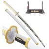 REPLIKSWORD Demon Slayer Katana Tout en Bois Lame en Bois Sabre Zenitsu Epee Replique Sabre Decoration Replique Epee Cosplay 