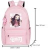 Roffatide Anime Demon Slayer Kamado Nezuko Kawaii Imprimer Sac À Dos Décontracté Filles Sac Décole Rose