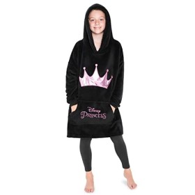 Disney Sweat à Capuche Enfant Pull Plaid Oversize Enfant Ado Stitch Mickey Minnie Bleu 