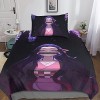 BRILLX Kamado Nezuko Bedding 3D Housse De Couette Imprimé Floral Parure De Lit en Microfibre Parure De Lit Doudou Couvertures