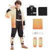 Cosplay Zenitsu Costume Deguisement Zenitsu Cosplay Zenitsu Déguisement Zenitsu Adulte et Enfant pour Christmas et Carnaval