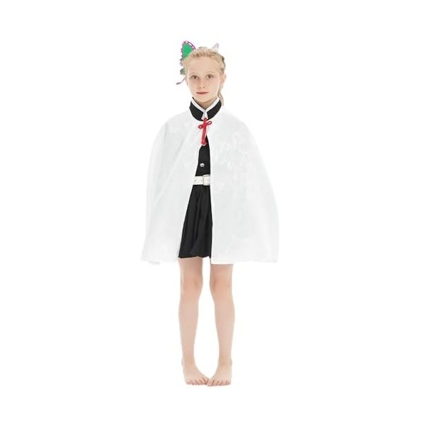 Ruleewe Tomioka Giyuu Cosplay Costume Enfant Anime Demon Slayer Kimono Halloween Carnaval Tenue Robe Ensemble,M
