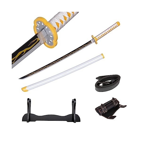 Churgigi Katana Demon Slayer Zenitsu Sabre Tanjiro Catana Rengoku Sanemi Shinobu Muichirou Japonais Cosplay Épée en Bois