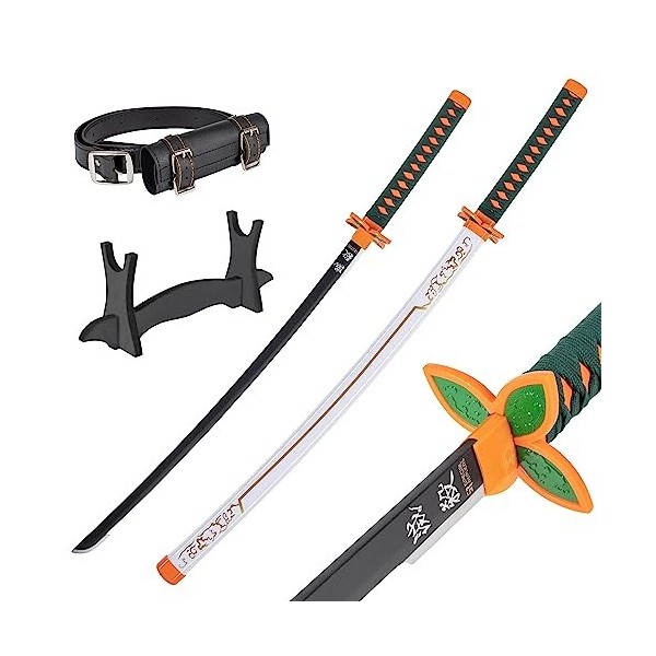 Bambou Anime Katana Cosplay Épée, Katana Inspiré Demon Slayer Épée 105 cm 41 Pouces Hashira Piliers Protagoniste Katana, une 