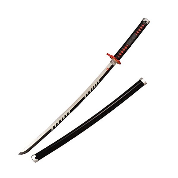 Sword Valley Anime Cosplay Épée en Bois, Épée Demon Slayer 104cm Épée en Bois - Tanjirou