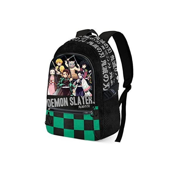 Demon Slayer Kimetsu no Yaiba-Sac à dos Fight FAN 2.0, Noir