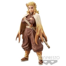 Banpresto Demon Slayer Kimetsu no Yaiba PVC Statue Kyojuro Rengoku 17 cm, One Size
