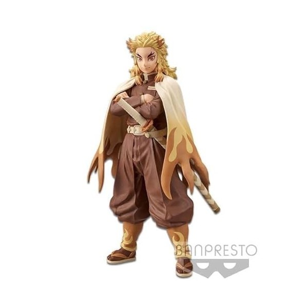Banpresto Demon Slayer Kimetsu no Yaiba PVC Statue Kyojuro Rengoku 17 cm, One Size