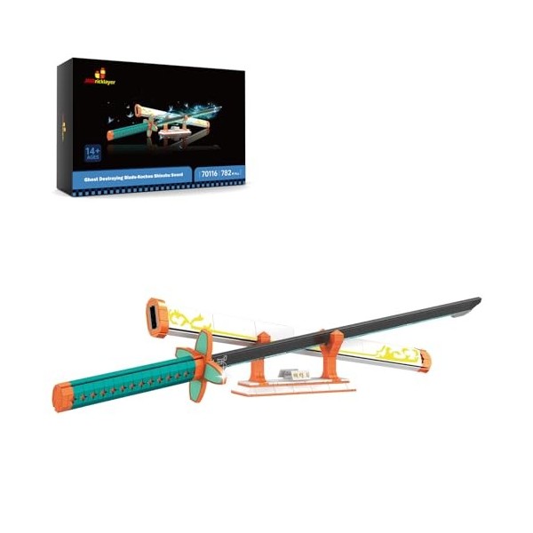 JMBricklayer Katana Briques, 70116 Anime Sabre kit, Cosplay Jouets Briques de Serrage, modèle Cadeau pour Adultes et garçons 