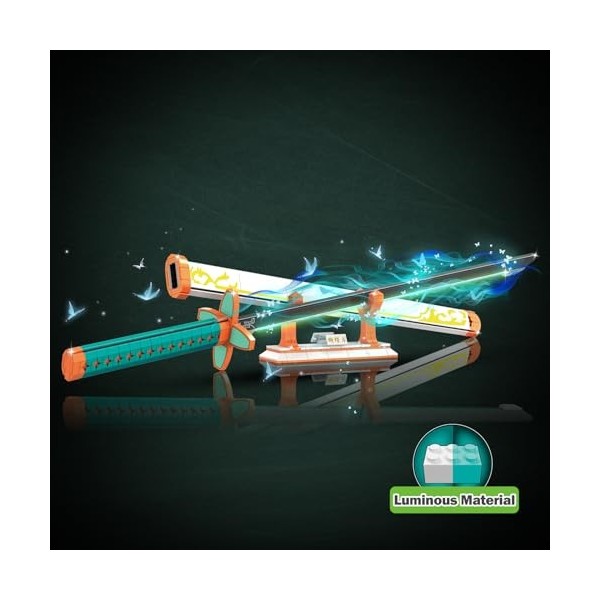 JMBricklayer Katana Briques, 70116 Anime Sabre kit, Cosplay Jouets Briques de Serrage, modèle Cadeau pour Adultes et garçons 