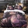 Demon Slayer Parure de lit pour enfant en coton imprimé 3D, convient pour filles et adolescents, 1 housse de couette et 2 tai