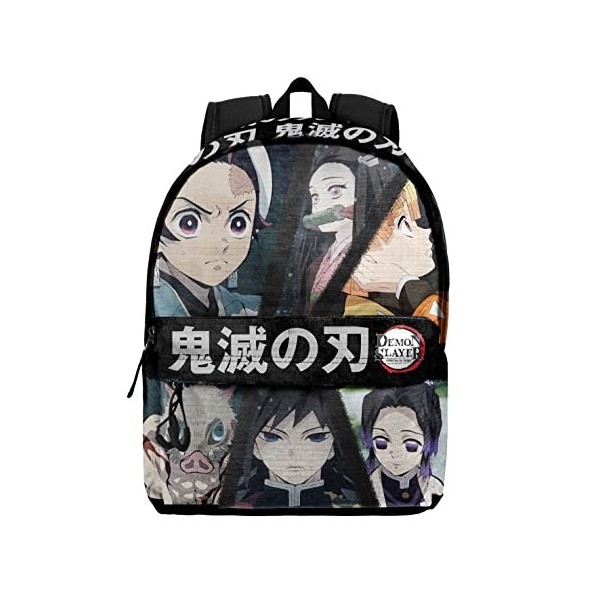 Demon Slayer Taisho-Sac à dos HS FAN 2.0, Noir