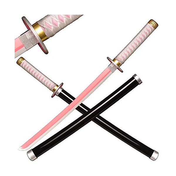 ACTASITEMS Japanese Anime Cosplay Prop Demon Slayer Wooden Sword - 78cm, Katana -Hashibira Inosuke