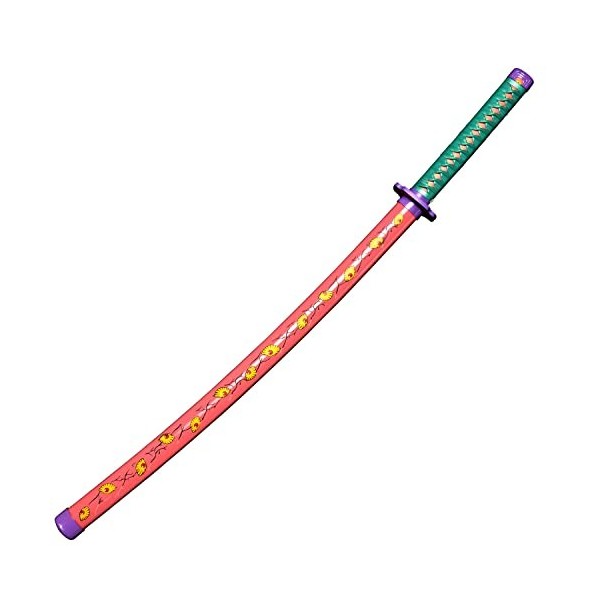 ACTASITEMS Japanese Anime Cosplay Prop Demon Slayer Wooden Sword - 78cm, Katana -Hashibira Inosuke