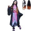 JHLL Nezuko – Costume de démon Slayer – Tenue de costumade 8 pièces, tenue kimono danime, tenue dHalloween et de costumade 