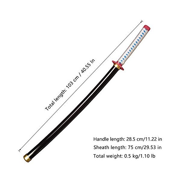 Sword Valley Anime Cosplay Épée en Bois, Épée Demon Slayer 104cm Épée en Bois - Tomioka Giyuu