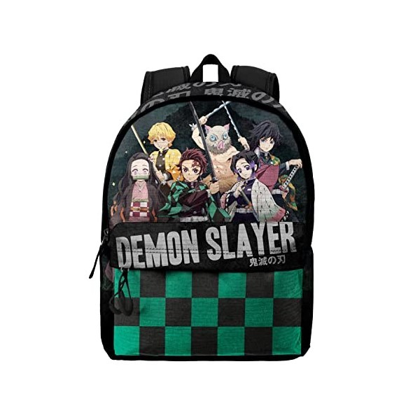 Demon Slayer Kimetsu no Yaiba-Sac à dos HS FAN 2.0, Noir