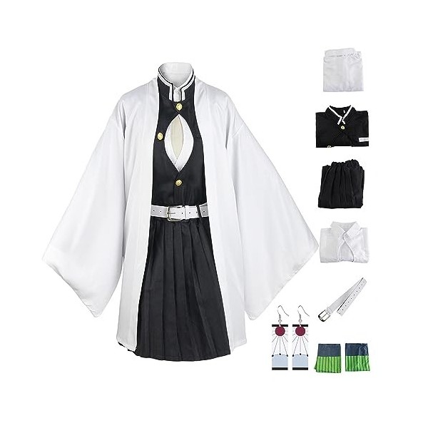 LYL100WT Costume de cosplay Shinazugawa Sanemi pour Adulte Anime Kimono de Déguisements pour Demon Slayer Fantaisie Cadeau po