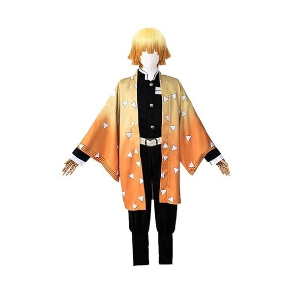 ACTASITEMS Anime Cosplay Kimono Costume,Demon Slayer-Kamado Tanjirou Adulte Taille XXL