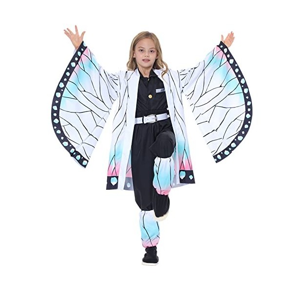 Churgold Kochou Shinobu Cosplay Costume Deguisement Shinobu Anime Slayer Kimono Outfit Halloween Cosplay Outfits For Kids and