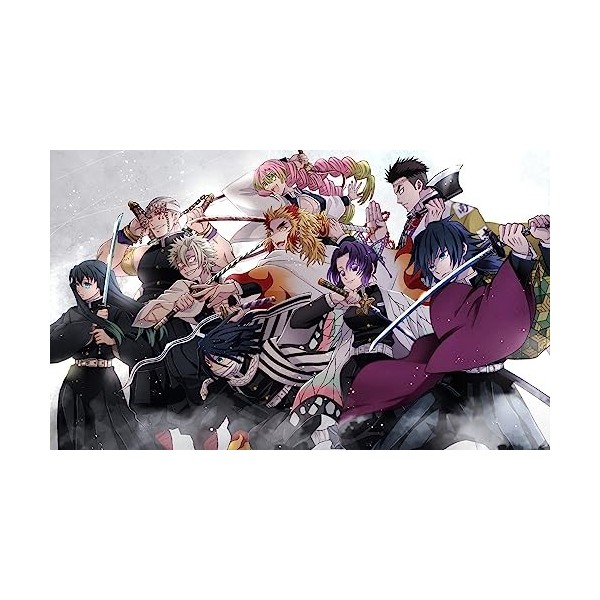 Puzzle 1000 Pièces Manga Demon Slayer Adulte 75 x 50 cm Puzzle Adulte Classique Puzzle 1000 Pièces Demon Slayer Puzzle Adulte