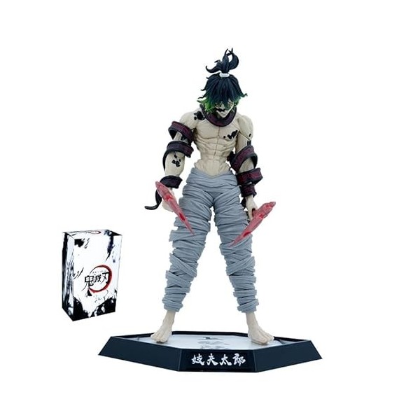 iFii Figurine Demon Slayer 31 cm, Kokushibou Daki Gyuutarou Tsugikuni Yoriichi Figurine danime debout en PVC pour collection