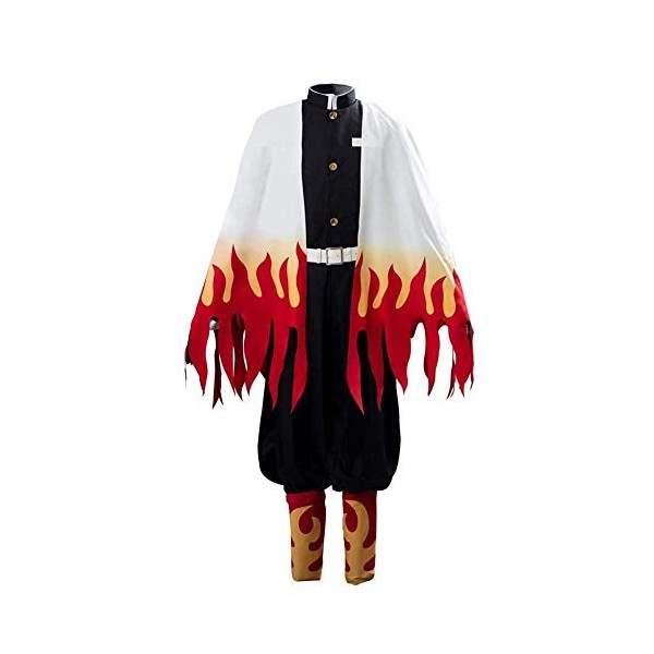 CHYOOO Demons Hunters Costume Cosplay, Rengoku Kyoujourou Cosplay Coanime Demon Slayer, danime costume, femme Kimono Hallowe