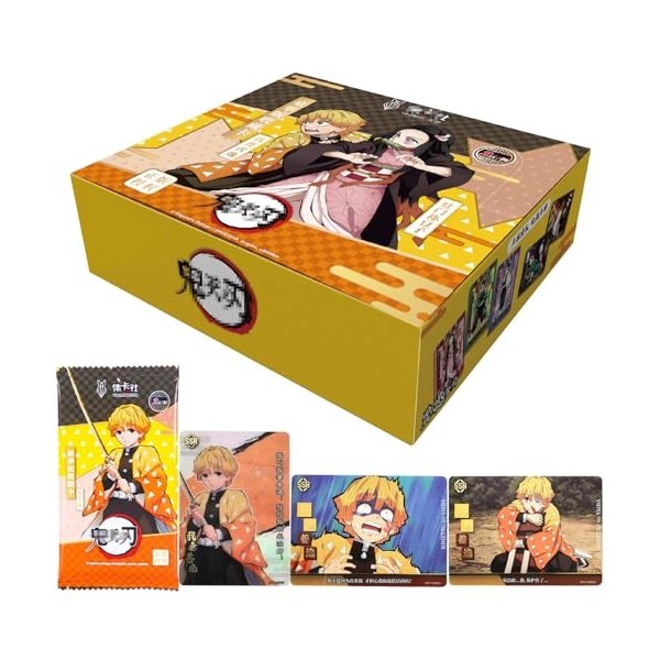 ADovz Boîte de Booster Demon Slayer,Cartes Demon Slayer,Carte de Collection Demon Slayer，CCG -TCG-Carte animée,Demon Slayer C