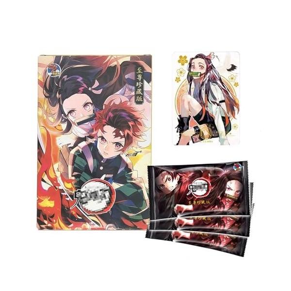 ADovz Boîte de Booster Demon Slayer,Cartes Demon Slayer,Carte de Collection Demon Slayer，CCG -TCG-Carte animée,Demon Slayer C