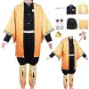 Anime Cosplay Demon Slayer Kimono Tanjiro Kamado Cape Costume No Yaiba Costume de cosplay pour enfants et adultes 140 130-1