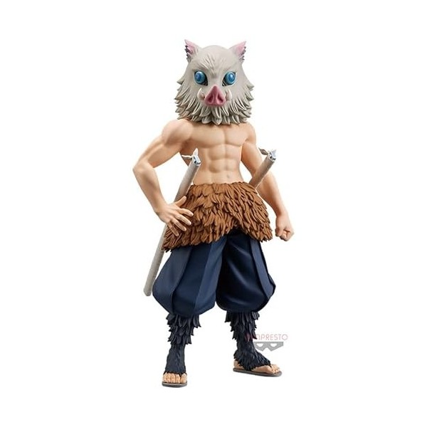 Japan Demon Slayer Inosuke Hashibira Grandista Figure Pvc 24 cm Banpresto Bandai espion, Rose Gris Vert Marron Violet, L