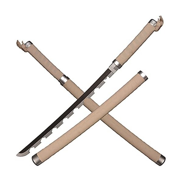 ACTASITEMS Japanese Anime Cosplay Prop Demon Slayer Wooden Sword - 78cm, Katana -Hashibira Inosuke