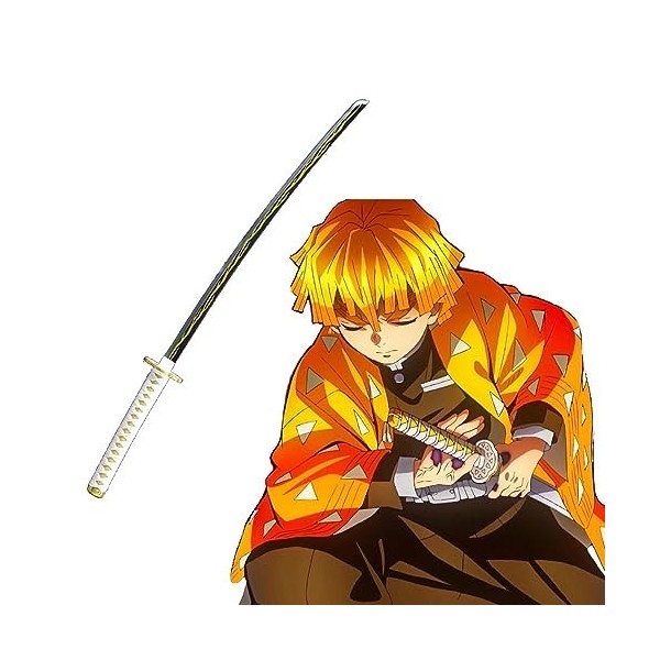 Agatsuma Zenitsu Katana | Épée Jouet | Épée Cosplay | Épée Anime | Demon Slayer
