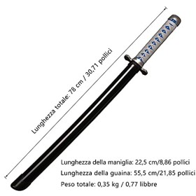 Skyward Blade Épée Anime Cosplay en Bois, Tanjirou Samouraï épée, Jouets pour Enfants, Fan DAnime, Le Couteau Spécial de Dém