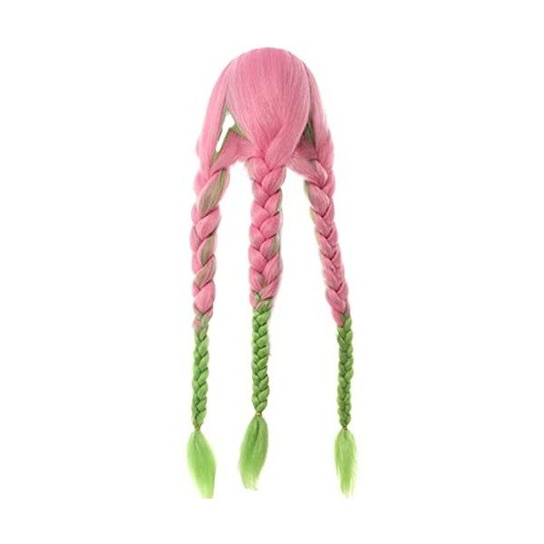 Blueberry Cosplay Perruque for Demon Slayer Kimetsu no Yaiba Kanroji Mitsuri