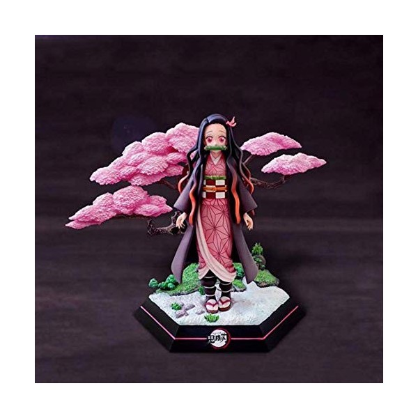 Mipojs Gk Demon Slayer Kimetsu No Yaiba PVC Kamado Nezuko Action Figure Jouets 19 Cm, Collection Anime Figures Cadeaux pour E