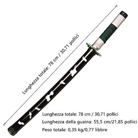 Skyward Blade Shinazugawa Samurai Spayer Jouets pour Enfants, Fan des Animaux, The Special Couteau de Demon Slayer Noir Coute