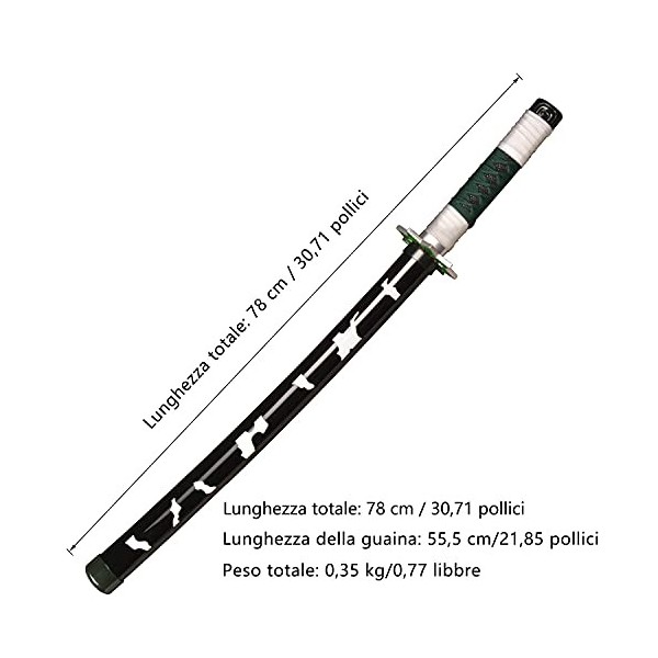 Skyward Blade Shinazugawa Samurai Spayer Jouets pour Enfants, Fan des Animaux, The Special Couteau de Demon Slayer Noir Coute