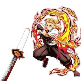 Rengoku Kyojuro Katana | Épée Jouet | Épée Cosplay | Épée Anime | Demon Slayer