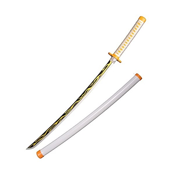 Sword Warrior Épée Demon Slayer 104 cm en Bois Épée-Kamado Tanjirou, Katana en Bois Anime Japonais, Épée Cosplay